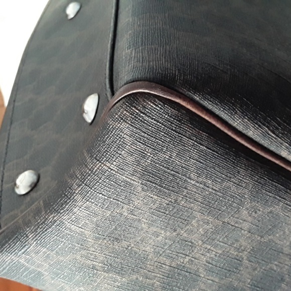 Auth GUCCI Supreme Shoulder bag/tote 2 tone Brown - Picture 13 of 17